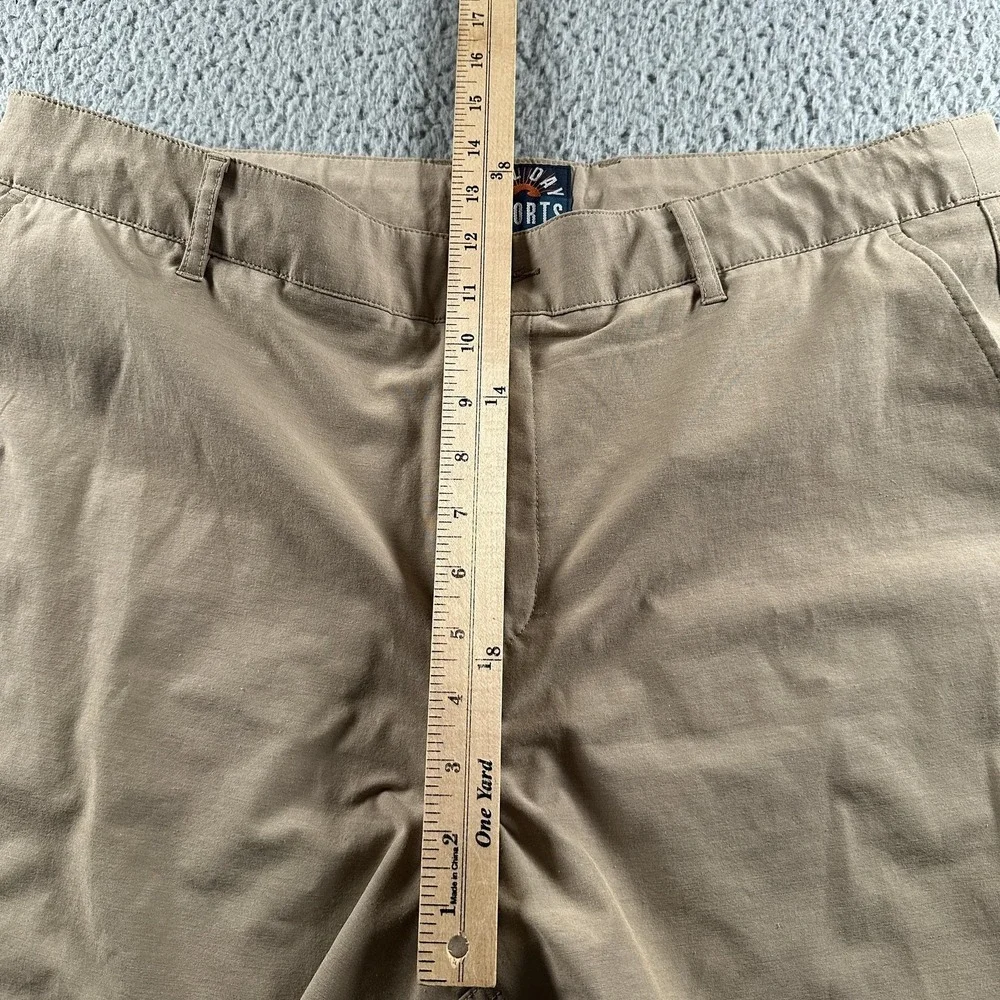 Faherty All Day Chino Shorts Mens 36 Beige Performance Stretch Travel Casual